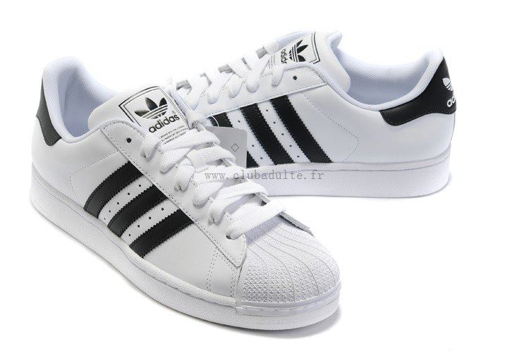 adidas superstar 2 femme noir et blanche