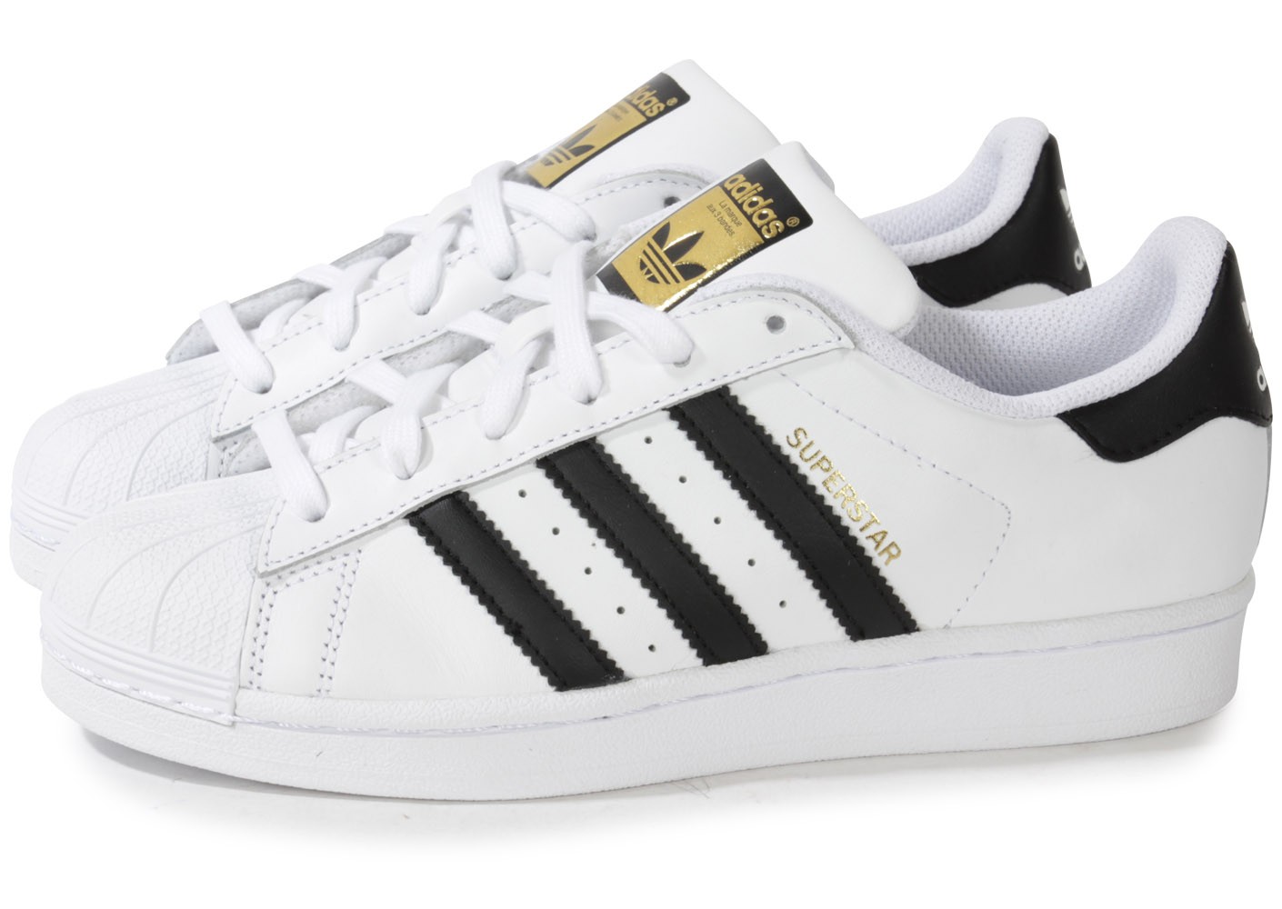 superstar adidas blanche et noir femme