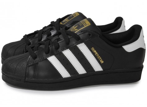 superstar adidas femme noir et blanche