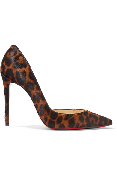 escarpin leopard louboutin